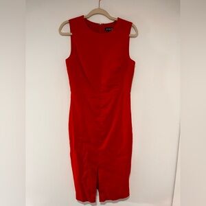 J. Crew Vibrant Red Midi Dress